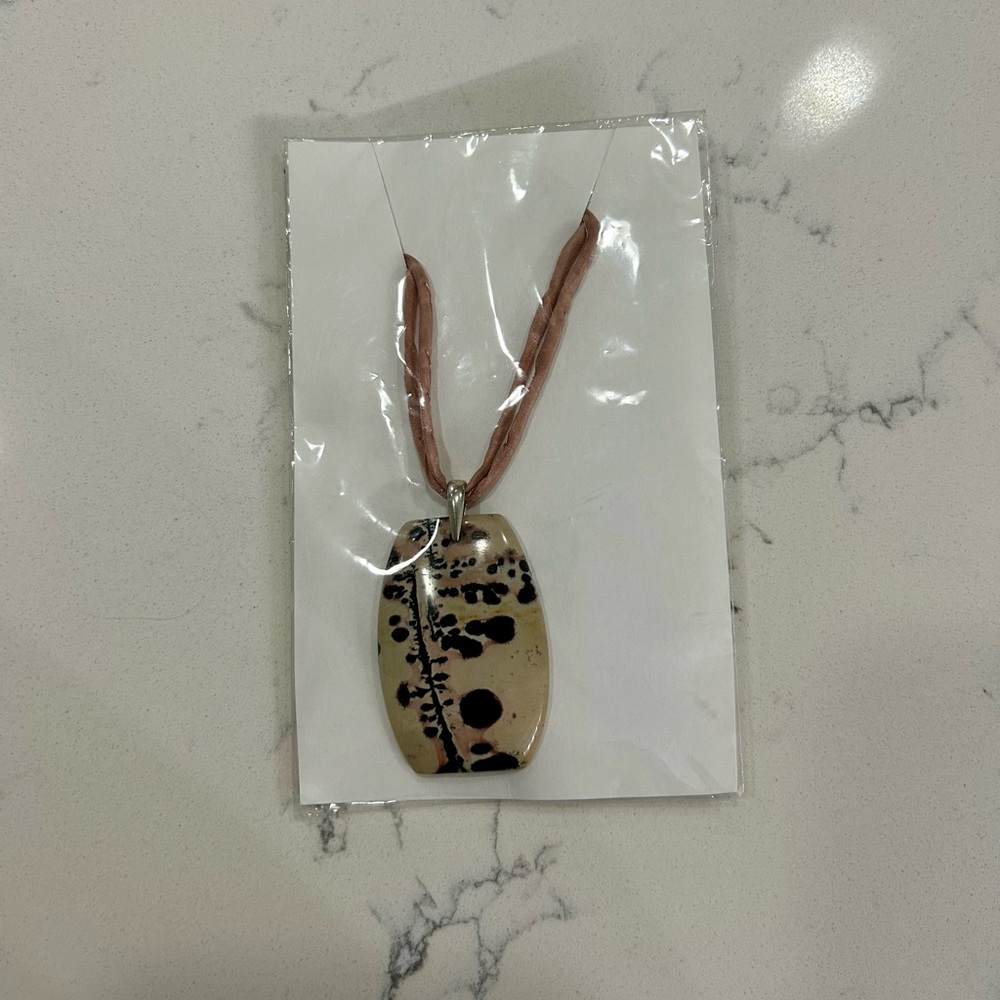 Designs by Heinz Chinese Painting Stone Pendant